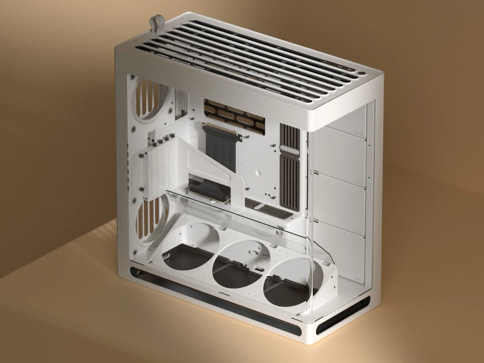 Vertical Mount, Angled Fans