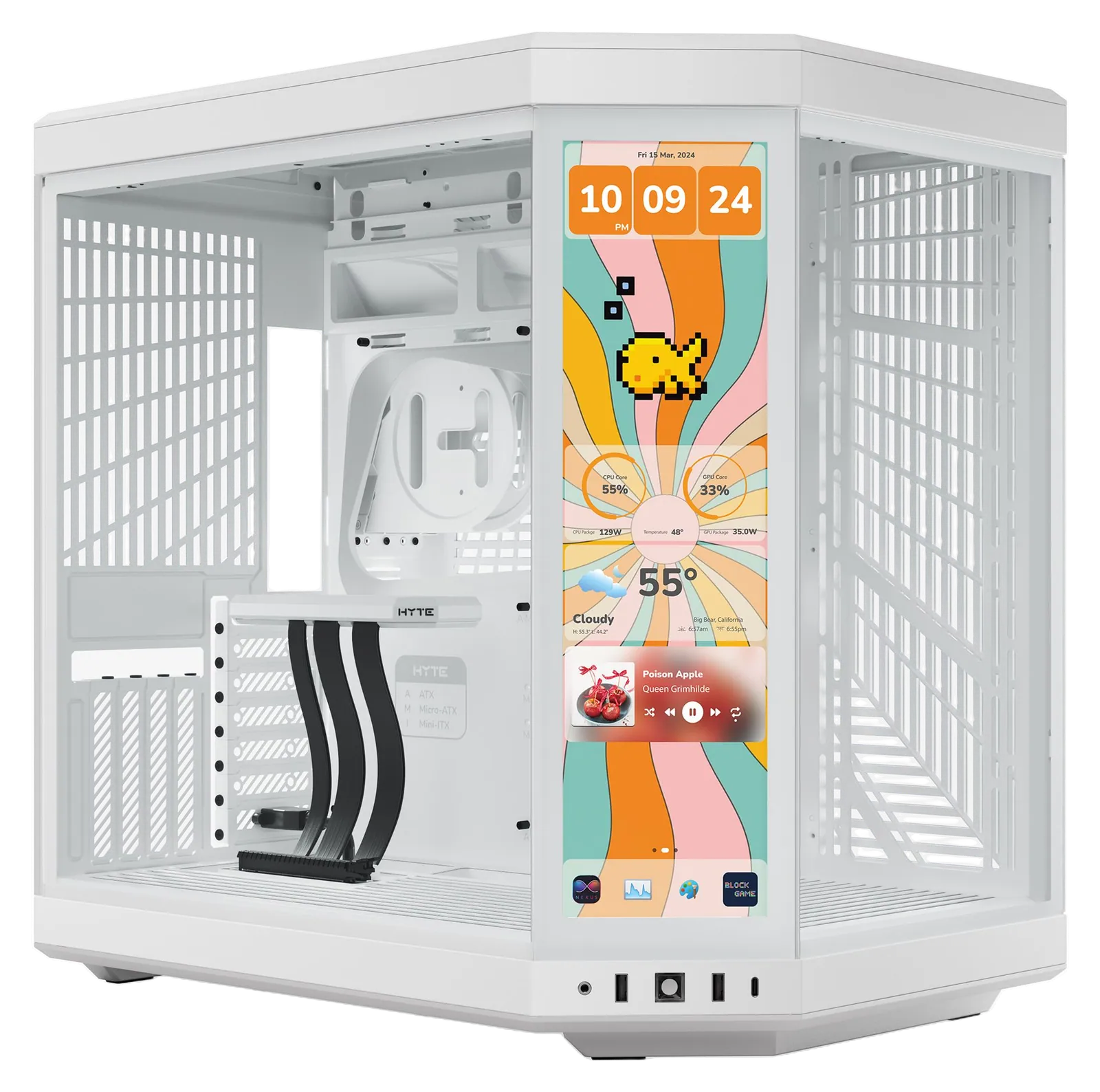 HYTE Y70 Touch Infinite Mid-Tower Case with Touchscreen