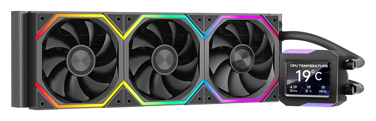 JUNGLE LEOPARD Astroshel V2G ARGB Liquid Cooler with 2.8-Inch LCD