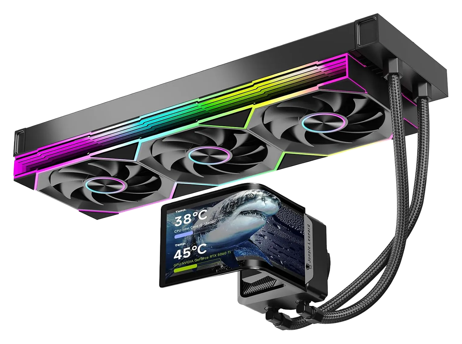 JUNGLE LEOPARD Chill Arc 360 Liquid Cooler with 6.67-Inch AMOLED