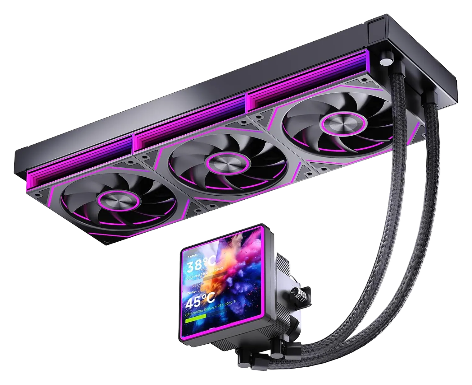 JUNGLE LEOPARD Proflow 360 SE 4-Inch LCD Liquid Cooler
