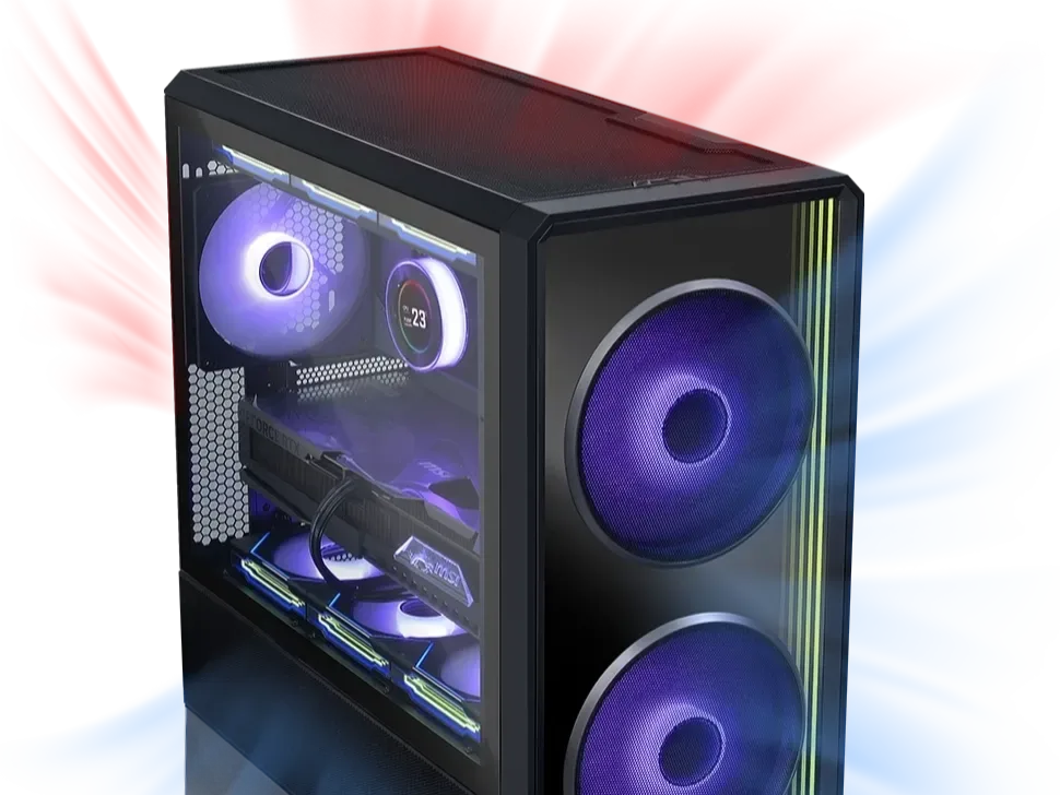 Two 170mm Fans Up Front