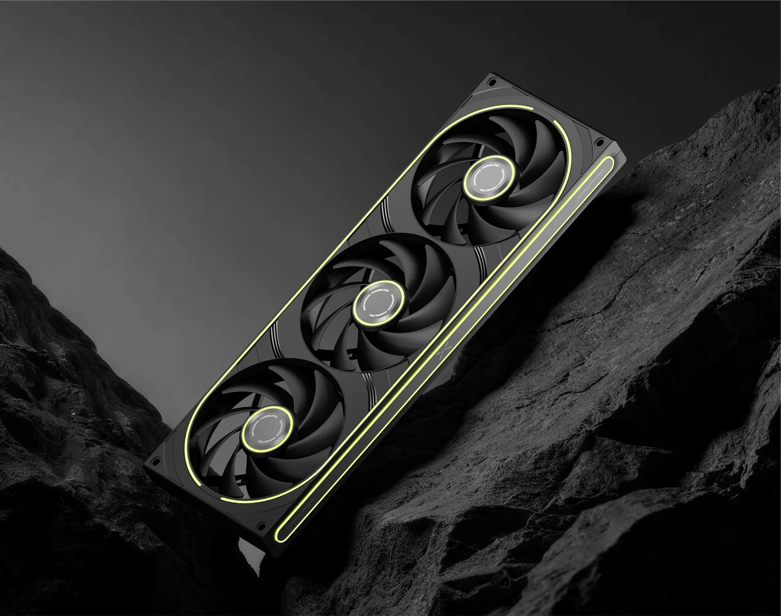 FOBR Unibody Fan · Three Fans, One Frame