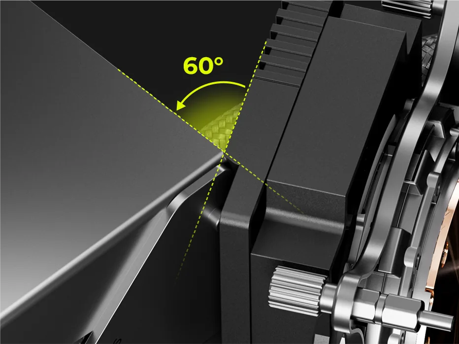 60° Adjustable Viewing Angle