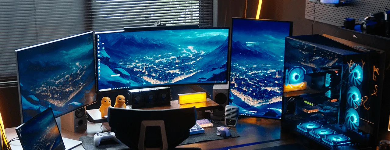 Shown in a Full Desk Build