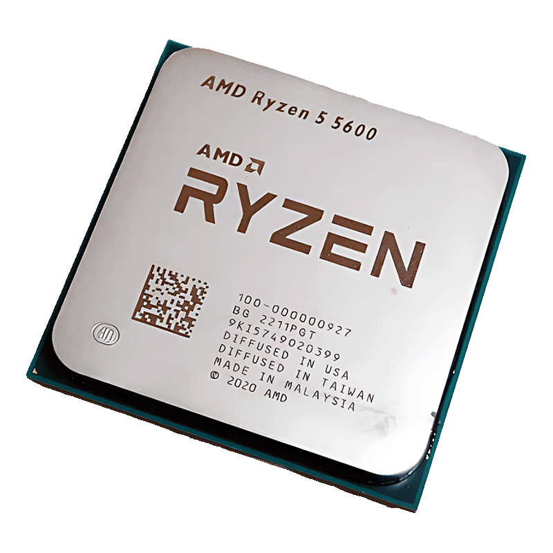ryzen 5600 AMD Ryzen 5 5600 6-Core 12-Thread Processor { Tray } - Image 1