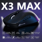 Attack Shark X3 Max Wireless Gaming Mouse Black - Image 3