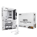 ASUS X870 Max Gaming WiFi 7 White Motherboard | AM5 | DDR5